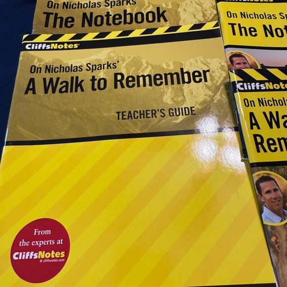 Nicholas Spark Teacher Guides And Cliff Notes For The Notebook/Walk To Remember - Picture 2 of 14